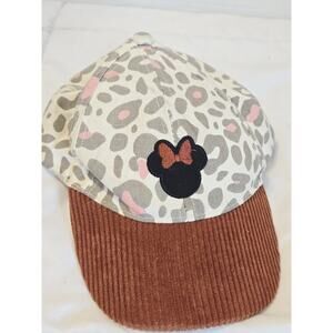 Disney Junior Girl's Minnie Mouse Strapback Hat Multicolor OS Leopard Print